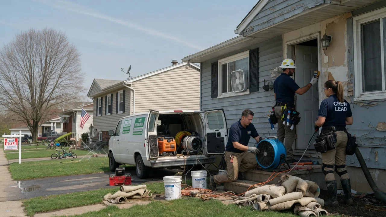 Flood Cleanup in East Moline, IL near me
